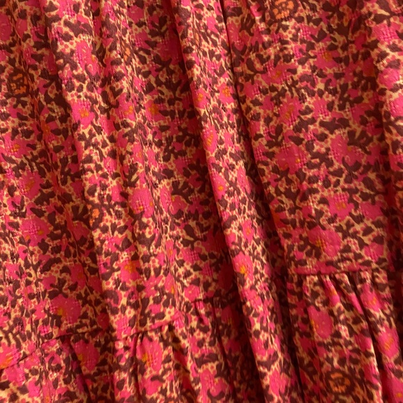 NWT Floral Puff Sleeve Tiered Babydoll Dress - Picture 9 of 14